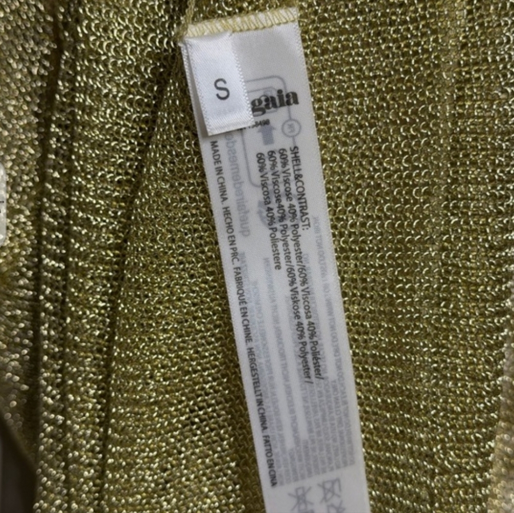 Cult Gaia Alonza Metallic Floral Appliqué  Minidress Size XS And S New - Picture 6 of 7